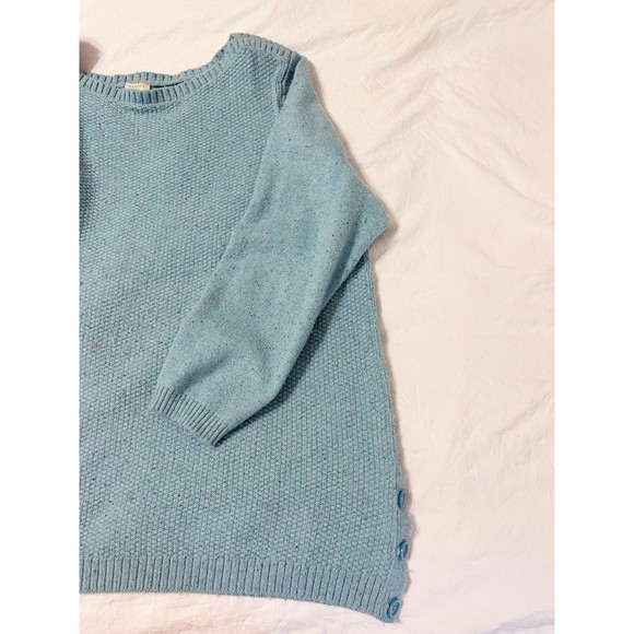 Plus Size Talbots Baby Blue Knit Sweater Blouse Size 2X - Picture 3 of 6